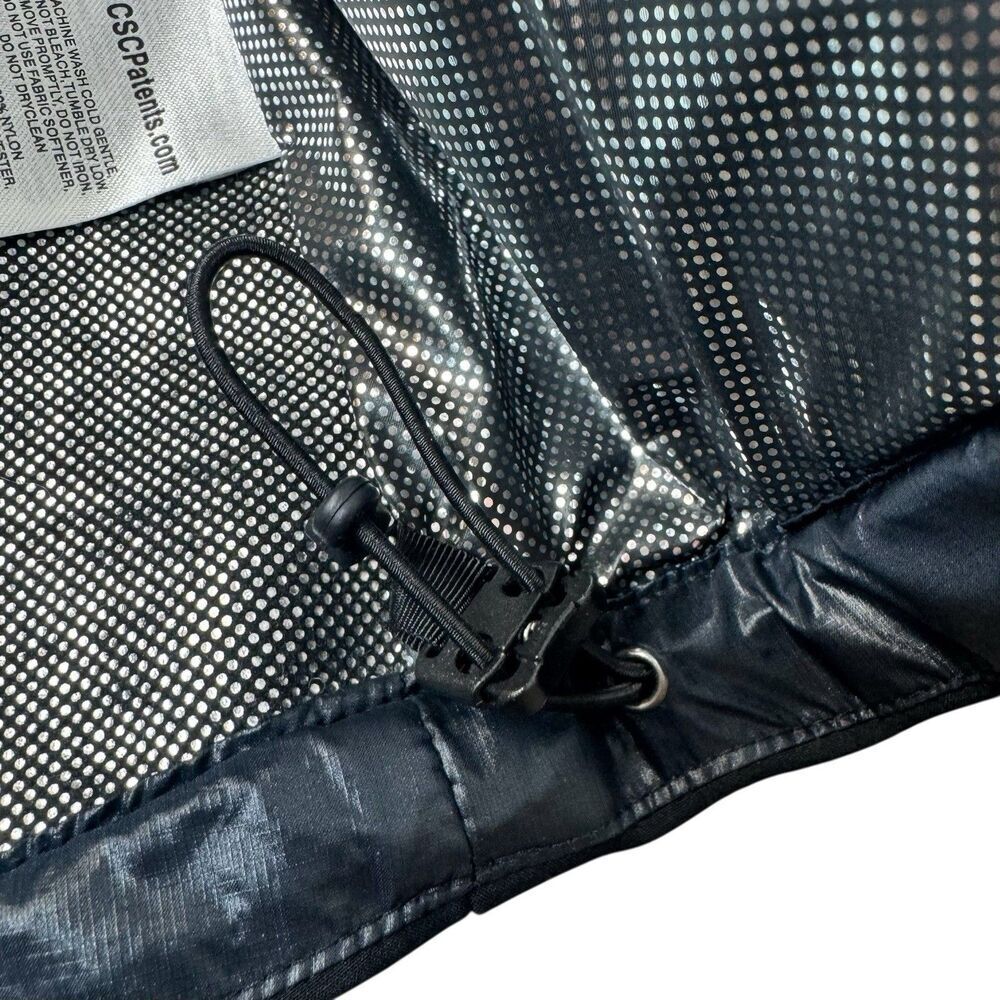 Columbia Down Goose Puffer Jacket Size S Omni Heat 590TD Turbo Black Outdoor - Picture 8 of 14
